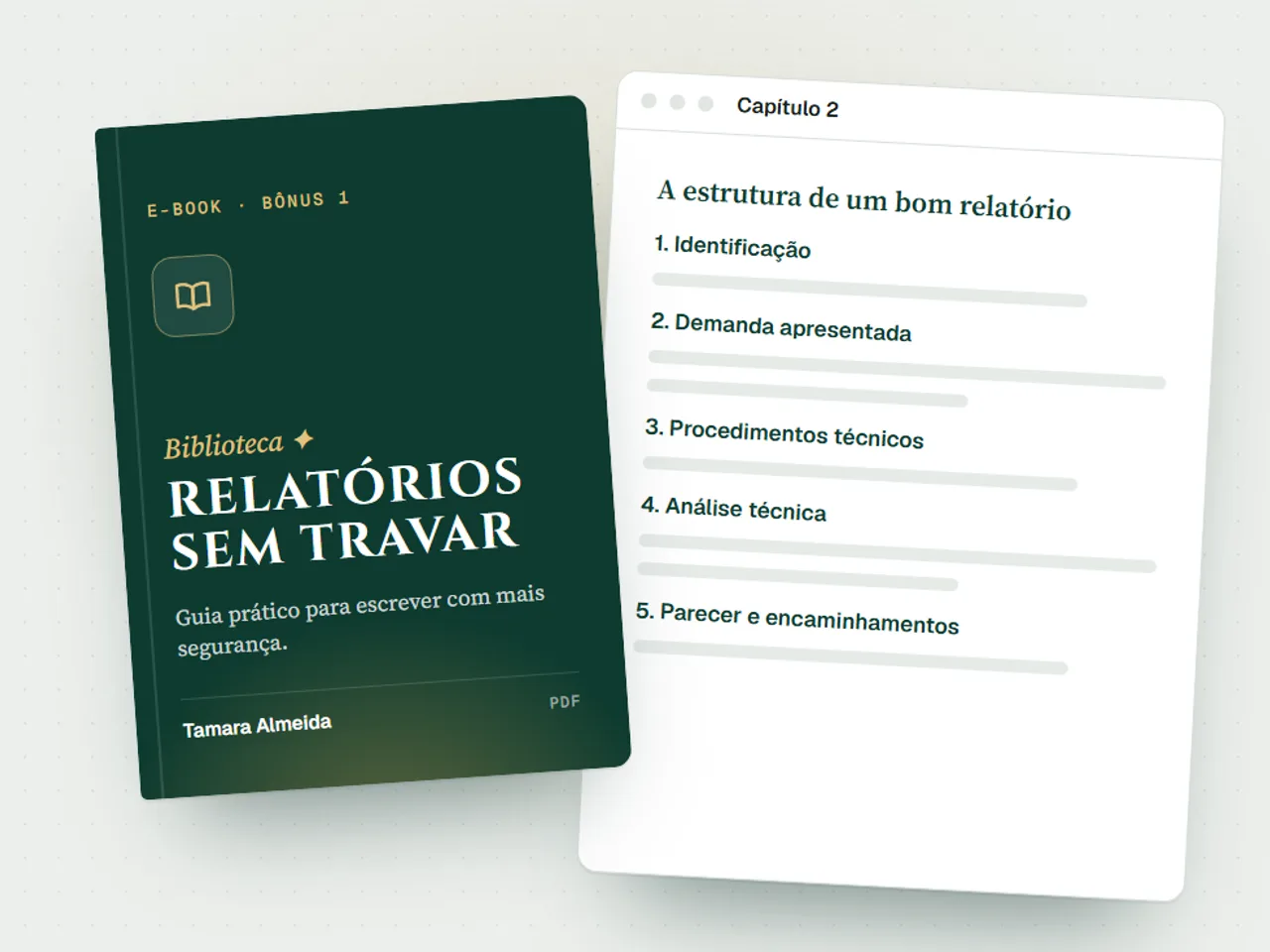 Ilustração do E-book Relatórios Sem Travar