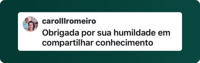 Depoimento de aluna: Aula maravilhosa, como sempre, muito importante para revisitarmos questões éticas
