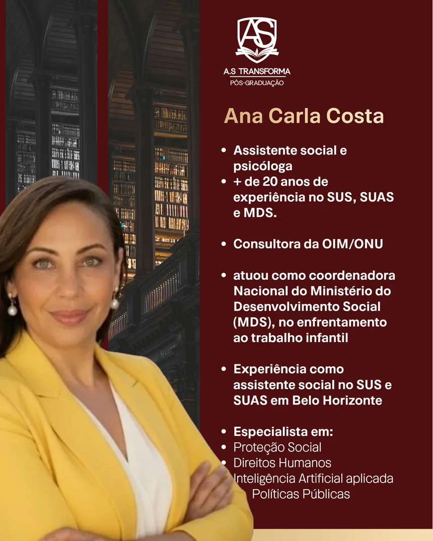 Professora Ana Carla Costa Rocha, consultora da OIM/ONU e ex-MDS