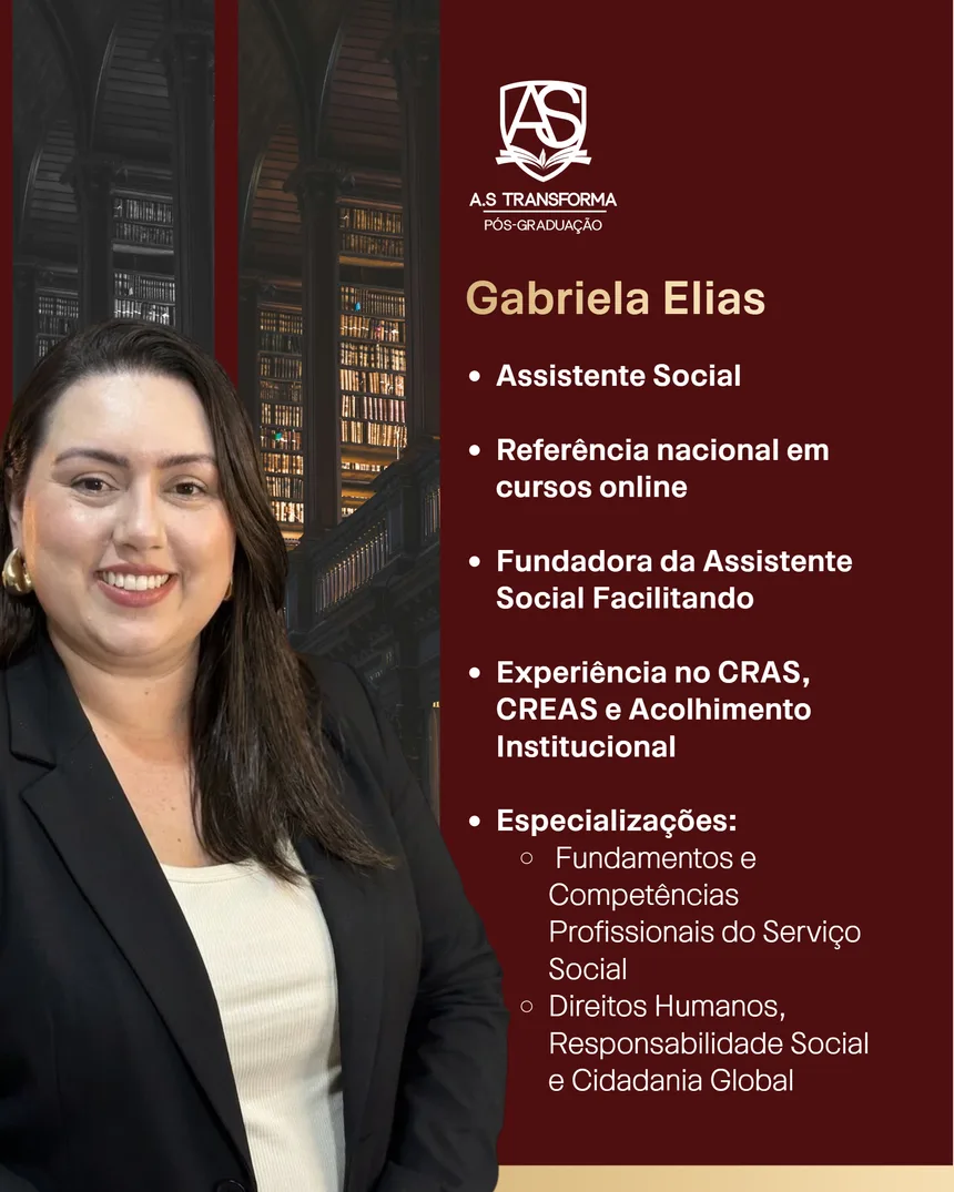 Professora Gabriela Elias, especialista em Direitos Humanos