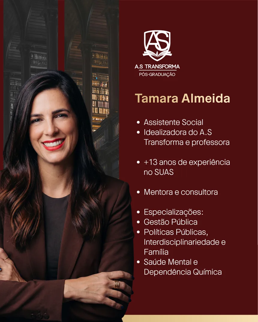 Professora Tamara Almeida, Assistente Social e idealizadora da AStransforma